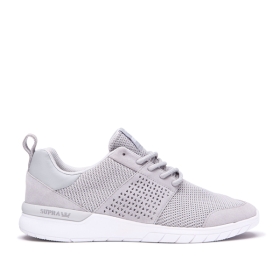 Tenis Bajos Supra SCISSOR Hombre Gris/Blancas (MX-59287)